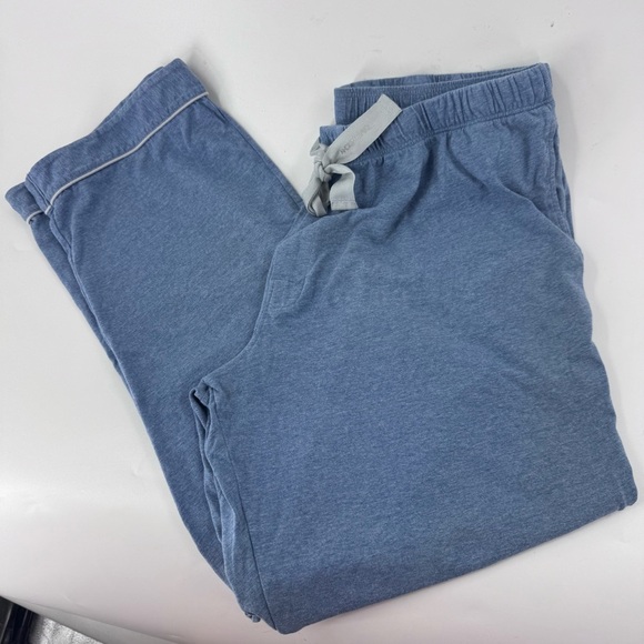 David Archy Blue luxury Relaxed Fit Pajama Pants for Casual Comfort - Picture 2 of 9